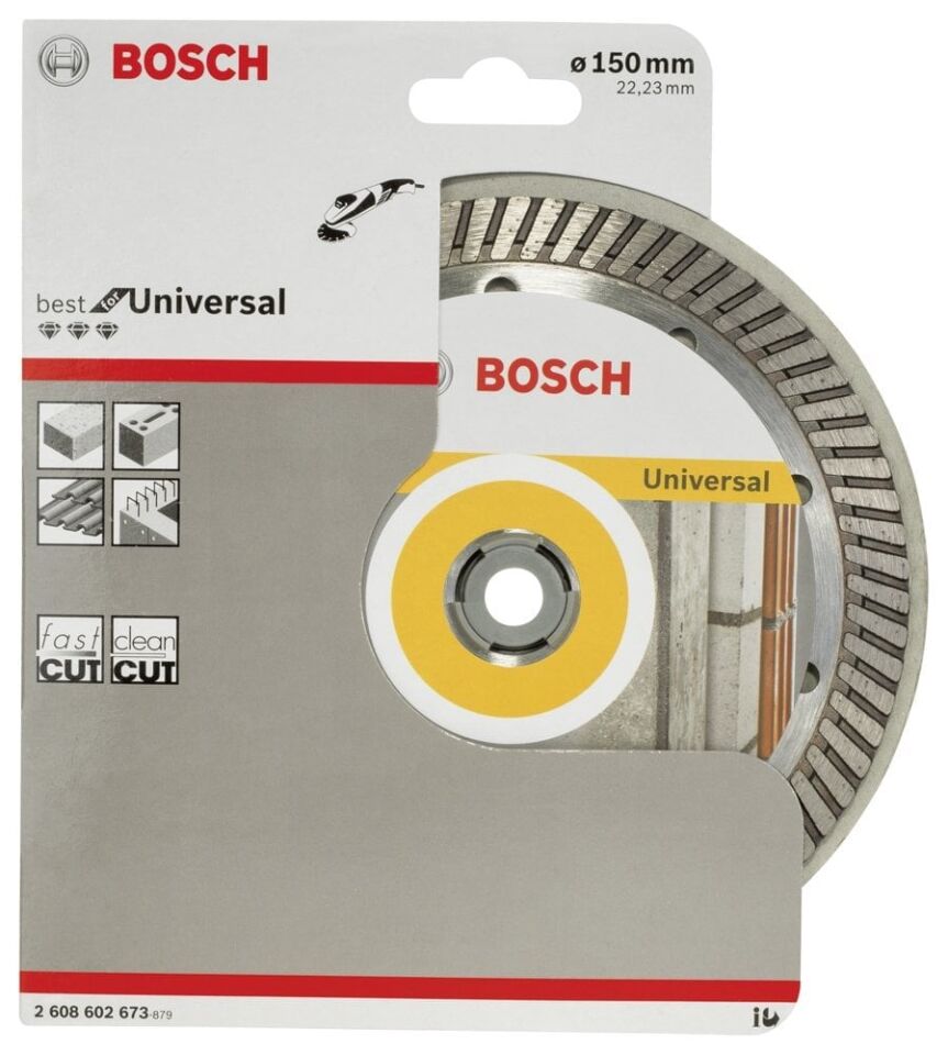 Bosch - Best Serisi Genel Yapı Malzemeleri İçin Turbo Segmanlı Elmas Kesme Diski 150 mm