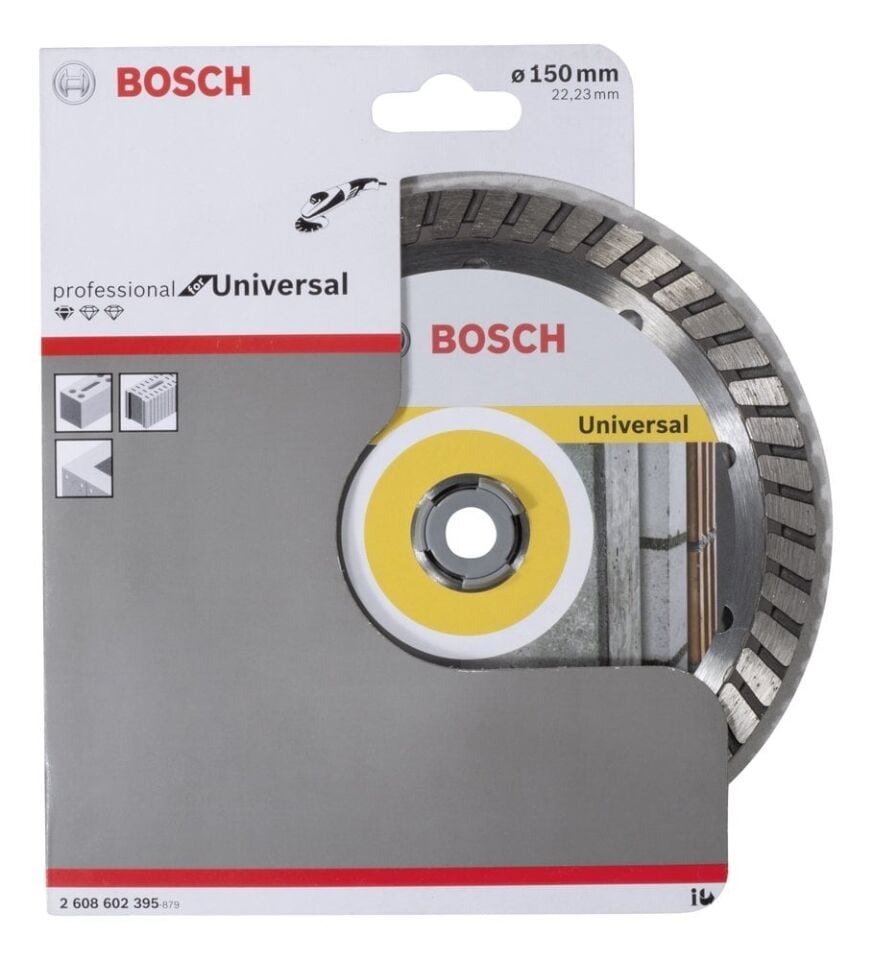 Bosch - Standard Seri Genel Yapı Malzemeleri İçin Turbo Segmanlı Elmas Kesme Diski 150 mm