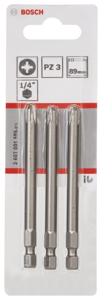 Bosch - Extra Hard Serisi Vidalama Ucu PZ 3*89 mm 3'lü