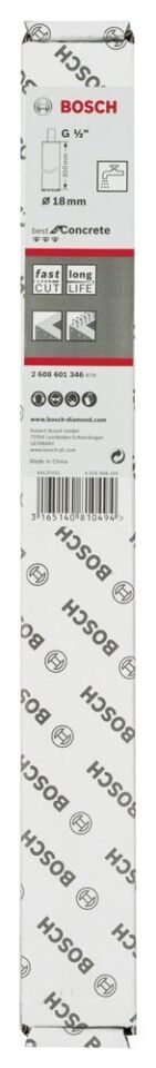 Bosch - Best Serisi Beton İçin 1/2'' Girişli Elmas Sulu Karot Ucu 18 mm