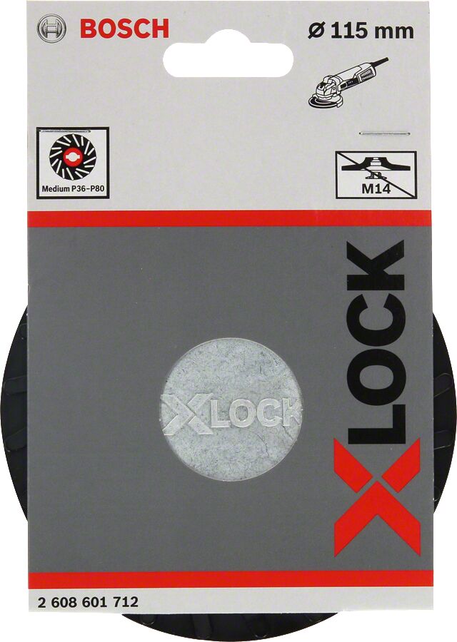 Bosch - X-LOCK - 115 mm Fiber Disk Orta Sertlikte Taban