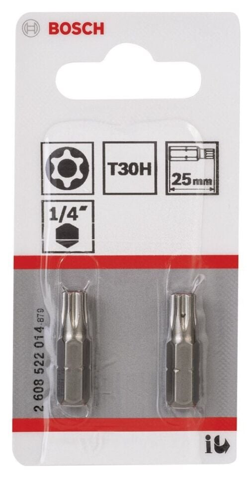 Bosch - Extra Hard Serisi Security-Torx® Vidalama Ucu T30H*25 mm 2li
