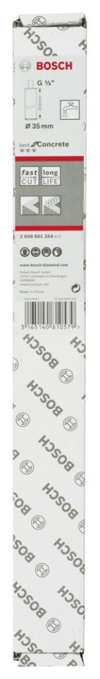 Bosch - Best Serisi Beton İçin 1/2'' Girişli Elmas Sulu Karot Ucu 35 mm