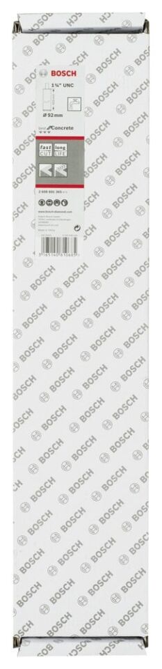 Bosch - Best Serisi Beton İçin 1 1/4'' UNC Girişli Elmas Sulu Karot Ucu 92 mm