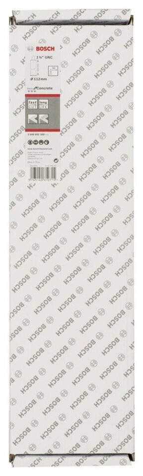 Bosch - Best Serisi Beton İçin 1 1/4'' UNC Girişli Elmas Sulu Karot Ucu 112 mm