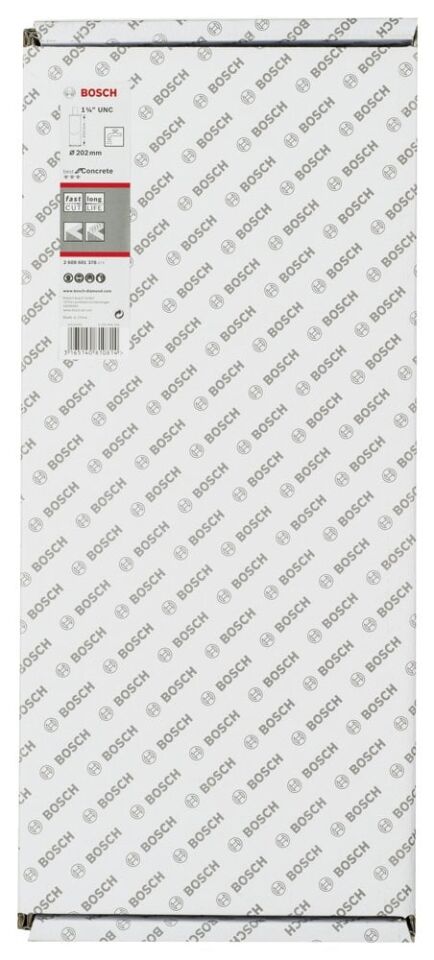 Bosch - Best Serisi Beton İçin 1 1/4'' UNC Girişli Elmas Sulu Karot Ucu 202 mm