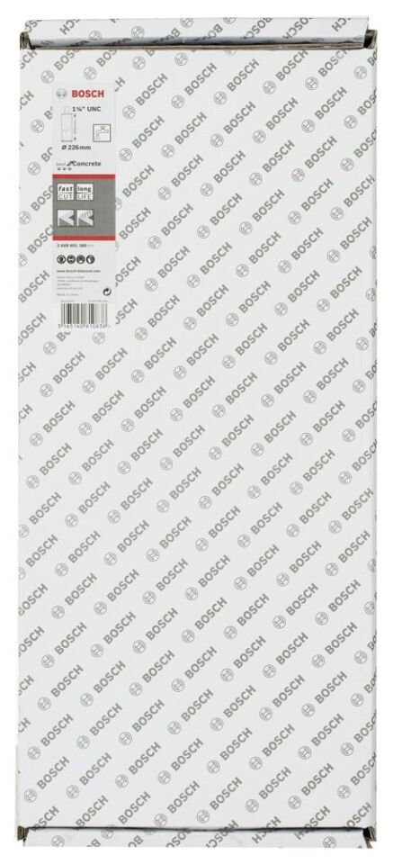 Bosch - Best Serisi Beton İçin 1 1/4'' UNC Girişli Elmas Sulu Karot Ucu 226 mm