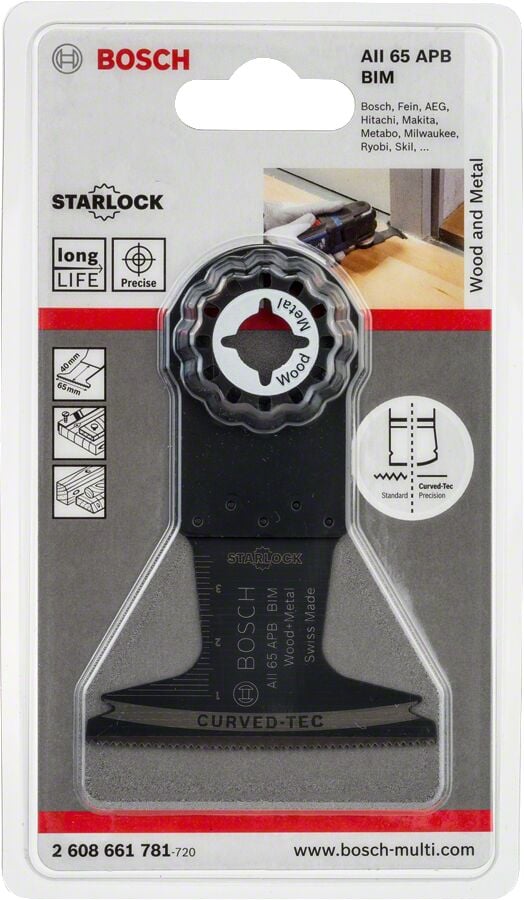 Bosch - Starlock - AII 65 APB - BIM Ahşap ve Metal İçin Daldırmalı Testere Bıçağı 1'li