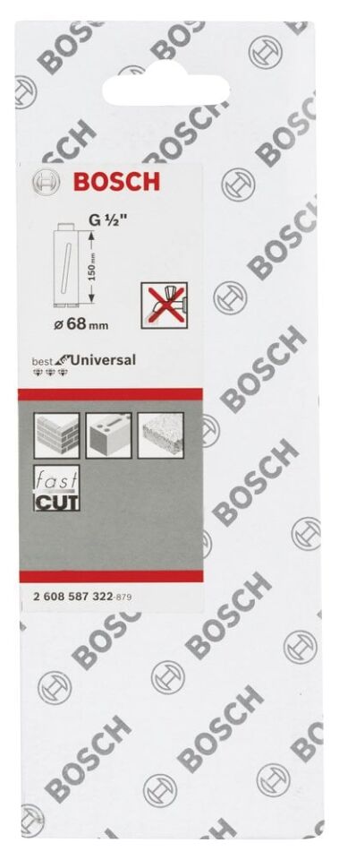 Bosch - Best Serisi G 1/2'' Girişli Kuru Karot Ucu 68*150 mm