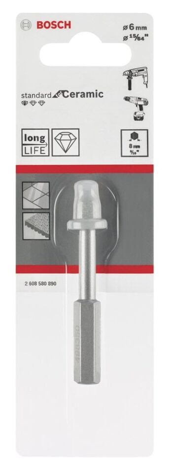 Bosch - Standard Seri, Matkap İçin Seramik Kuru Elmas Delici 6*33 mm