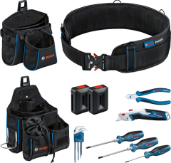 Bosch Profesyonel El Aleti Seti 6 Parça + Çanta ve Kemer Seti