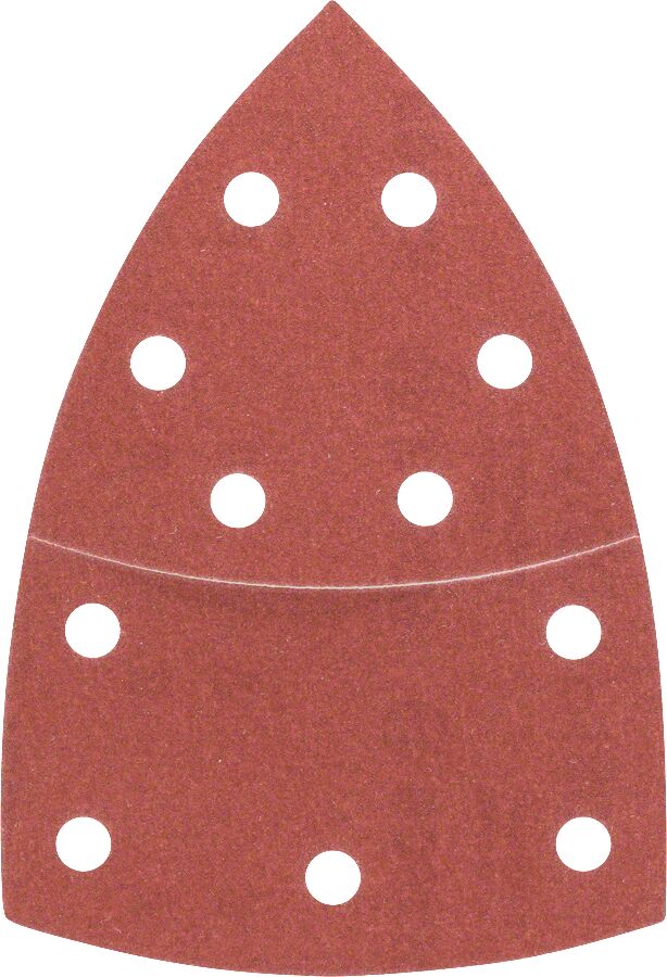 Bosch - Multi Zımpara Kağıdı 10'lu, 102 x 62/93 mm 180 Kum 11 Delik