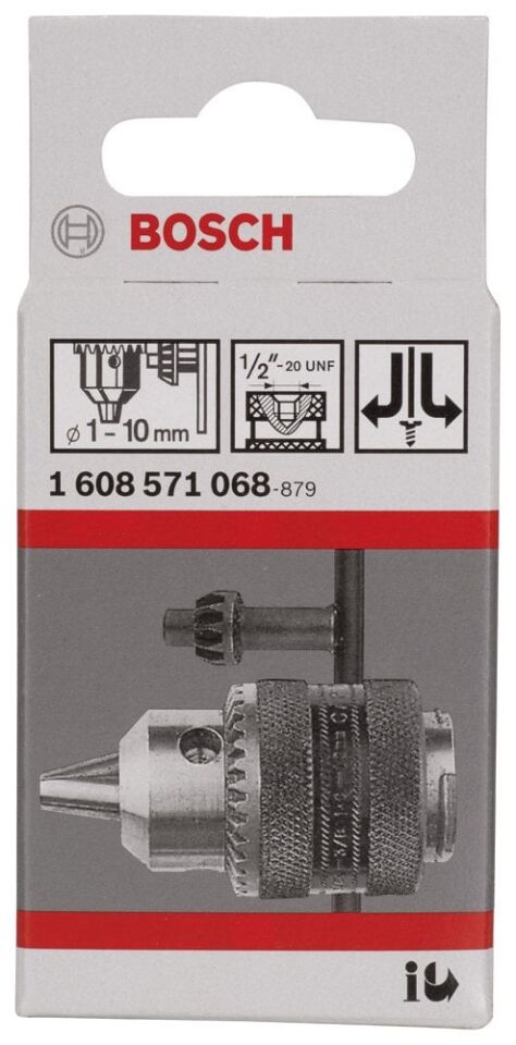 Bosch - 1-10 mm - 1/2''-20 Anahtarlı Mandren