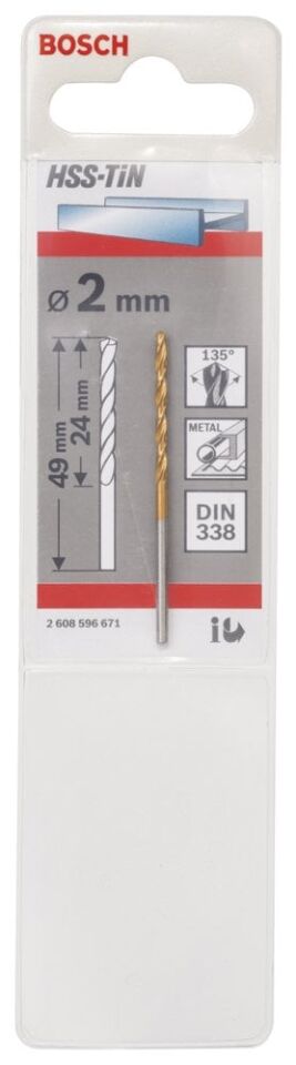 Bosch - HSS-TiN Metal Matkap Ucu 2*49 mm