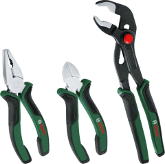 Pense Seti 3 Parça Premium (Pense, Yan Keski, Boru Anahtarı)