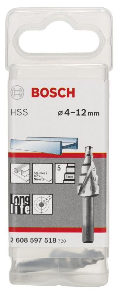 Bosch - HSS 5 Kademeli Matkap Ucu 4-12 mm