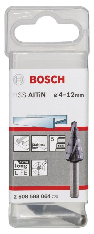 Bosch - HSS-AlTiN 5 Kademeli Matkap Ucu 4-12 mm