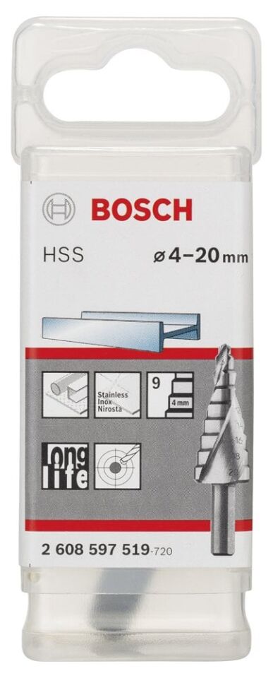 Bosch - HSS 9 Kademeli Matkap Ucu 4-20 mm