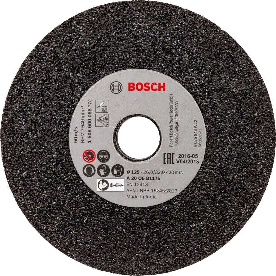 Bosch - GGS6S İçin 125 mm 20 Kum Taşlama Taşı SiC