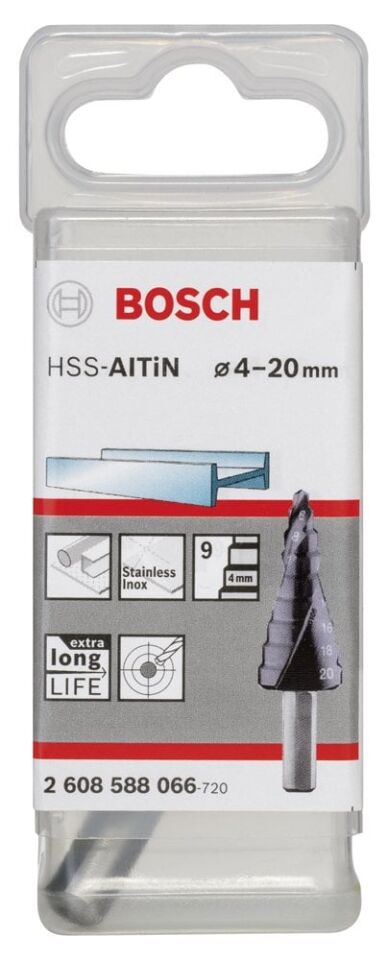 Bosch - HSS-AlTiN 9 Kademeli Matkap Ucu 4-20 mm