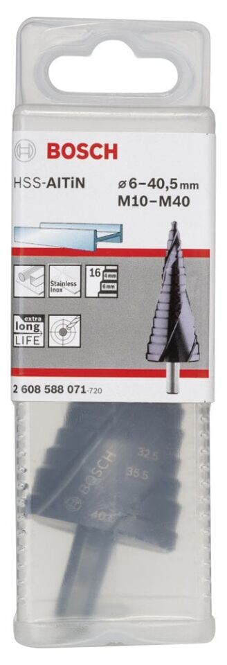 Bosch - HSS-AlTiN 16 Kademeli Matkap Ucu M10-M40