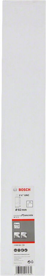 Bosch - Standard Seri Beton İçin 1 1/4'' UNC Girişli Sulu Elmas Karot Ucu 82mm