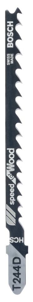 Bosch - Hızlı Kesim Serisi Ahşap İçin T 244 D Dekupaj Testeresi Bıçağı - 100'Lü Paket