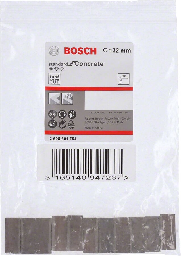 Bosch - Standard Seri Sulu Elmas Karot Ucu Segmanı 132mm 1 1/4'' 11'li