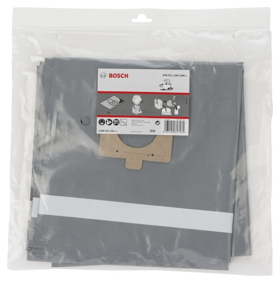 Bosch - Elektrikli Süpürgeler İçin Toz Emme Torbası Islak Uygulamalar (GAS 15 L için uygun)