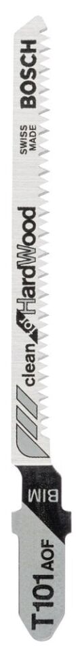 Bosch - Temiz Kesim Serisi Sert Ahşap İçin T 101 AOF Dekupaj Testeresi Bıçağı - 5'Li Paket