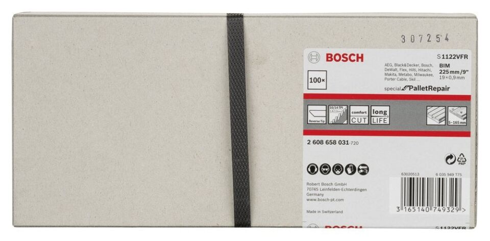 Bosch - Special for Serisi Palet Tamiri için Panter Testere Bıçağı S 1122 VFR 100'lü