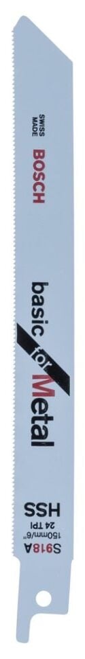 Bosch - Basic Serisi Metal için Panter Testere Bıçağı S 918 AF - 5'li