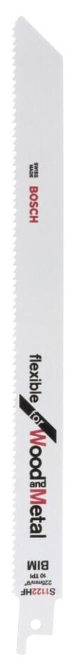 Bosch - Flexible Serisi Ahşap Ve Metal için Panter Testere Bıçağı S 1122 HF - 5'li
