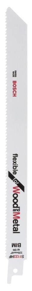 Bosch - Flexible Serisi Ahşap Ve Metal için Panter Testere Bıçağı S 1122 HF - 100'lü