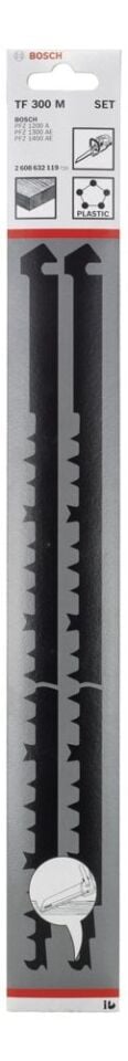 Bosch - 2 Parçalı Tandem Testere Uyumlu HCS Ahşap için Testere Bıçağı Seti TF 300 M