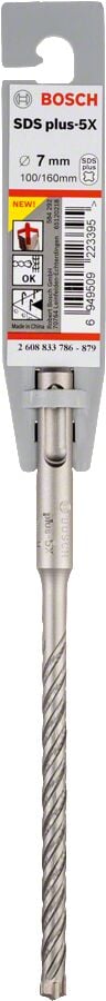 Bosch - SDS-Plus-5X Serisi Kırıcı Delici Matkap Ucu 7*160 mm