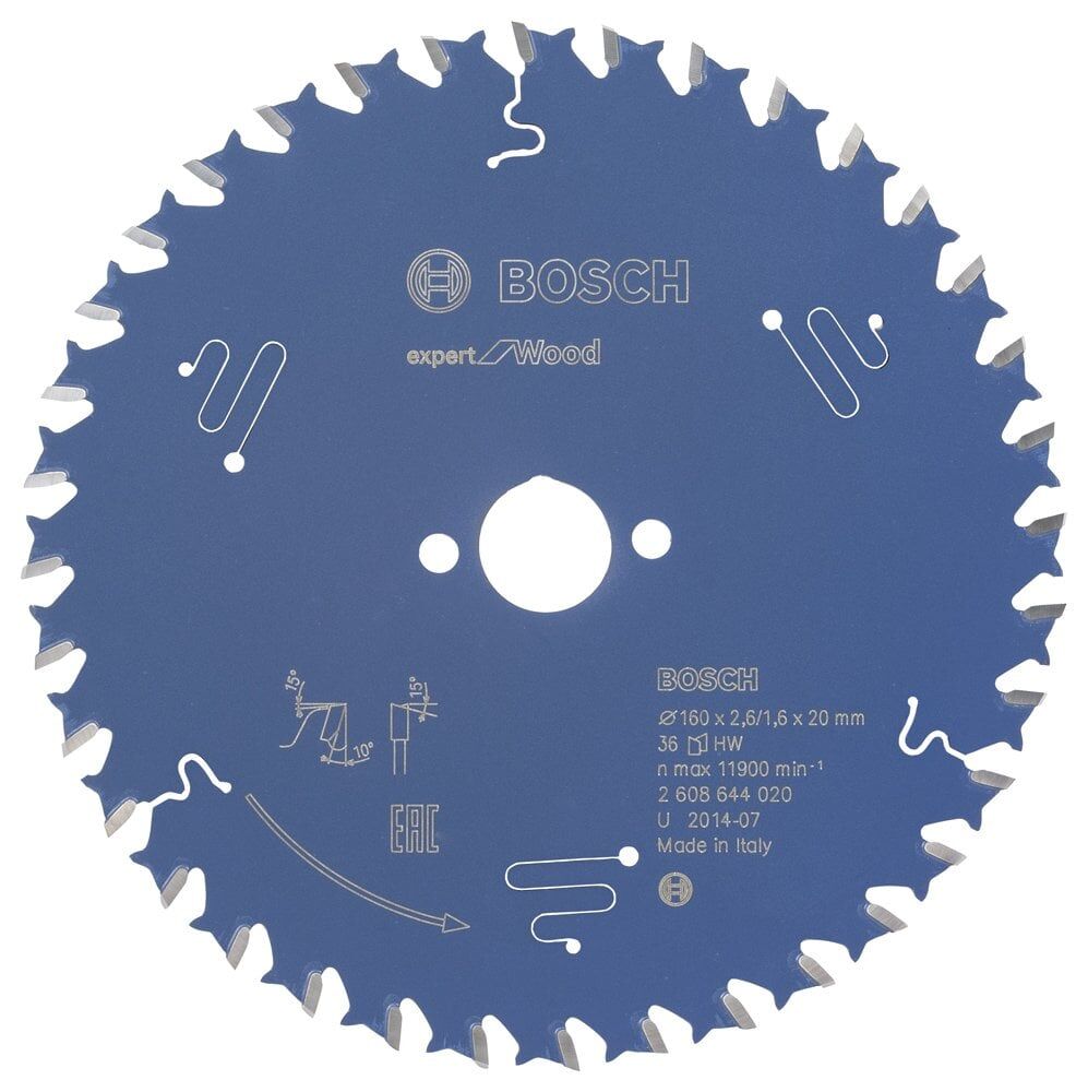 Bosch - Expert Serisi Ahşap için Daire Testere Bıçağı 160*20 mm 36 Diş