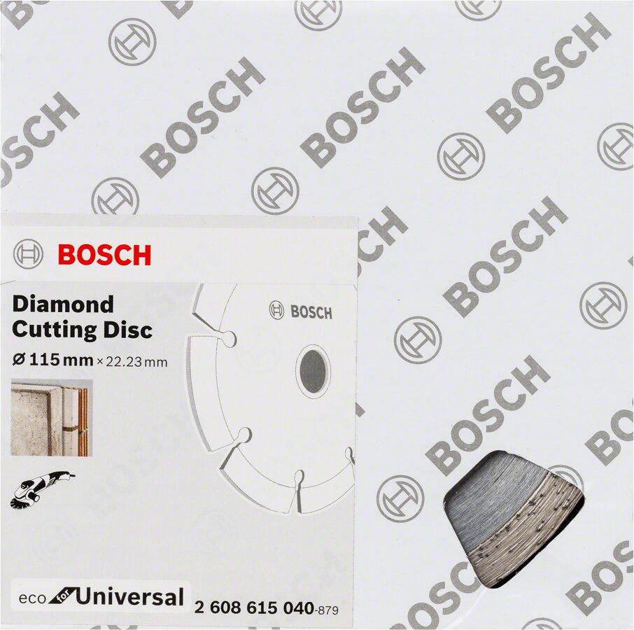 Bosch - Ekonomik Seri 9+1 Genel Yapı Malzemeleri İçin Elmas Kesme Diski 115 mm