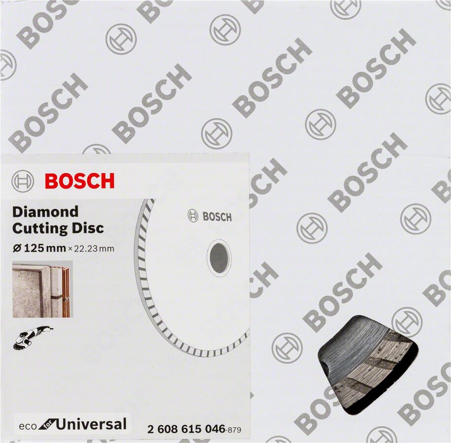Bosch - Ekonomik Seri 9+1 Genel Yapı Malzemeleri İçin Elmas Kesme Diski 125 mm Turbo