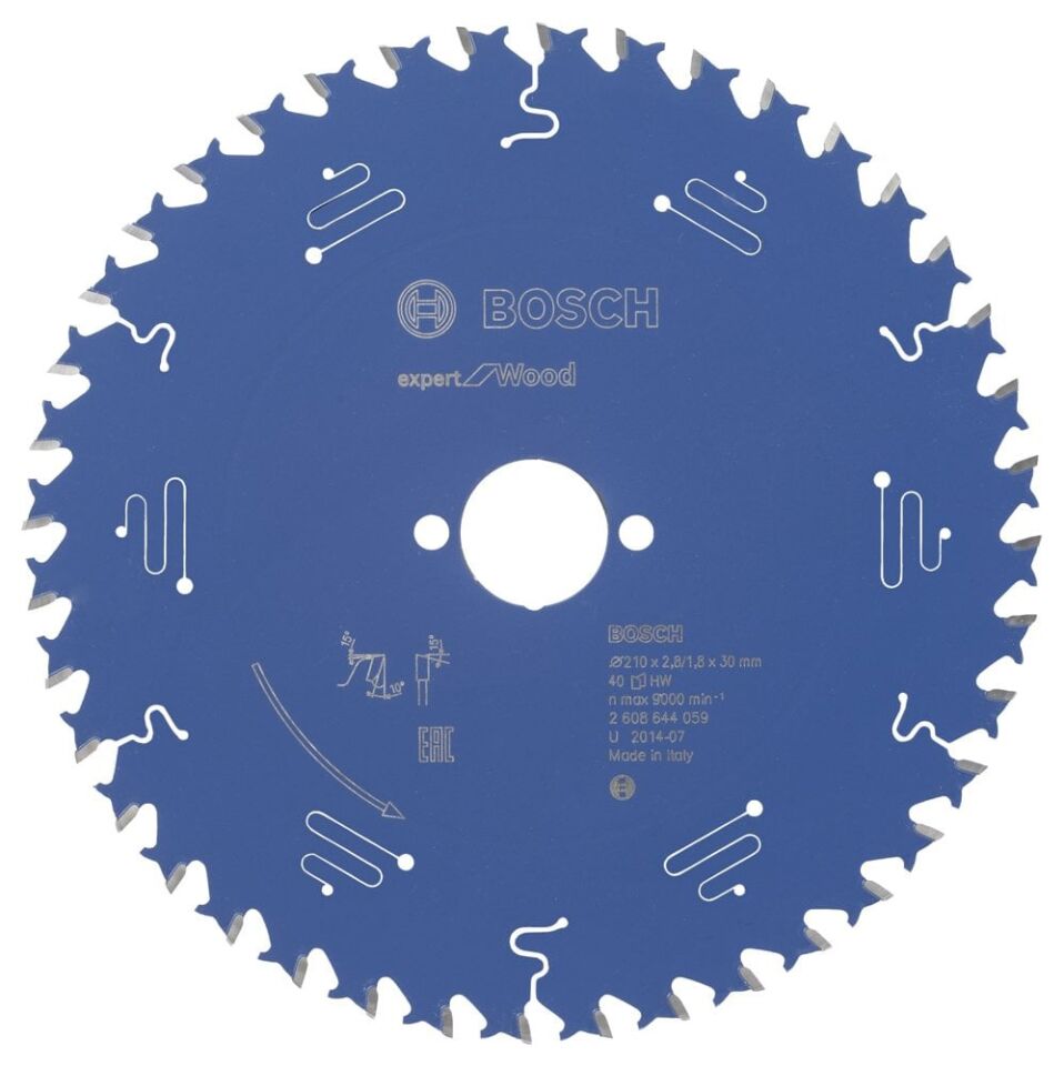 Bosch - Expert Serisi Ahşap için Daire Testere Bıçağı 210*30 mm 40 Diş