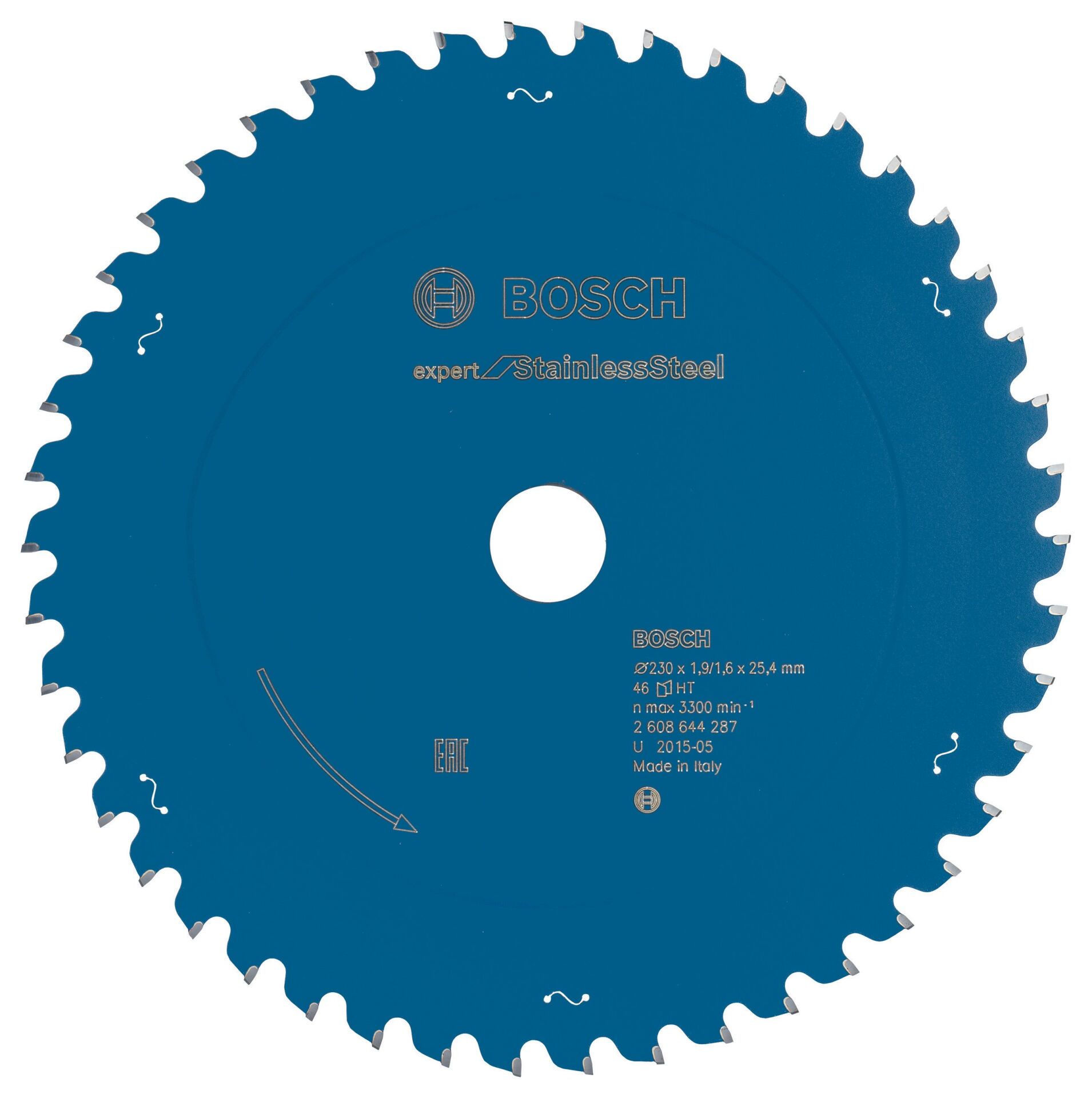 Bosch - Expert Serisi Paslanmaz Çelik için Daire Testere Bıçağı 230*25,4 mm 46 Diş