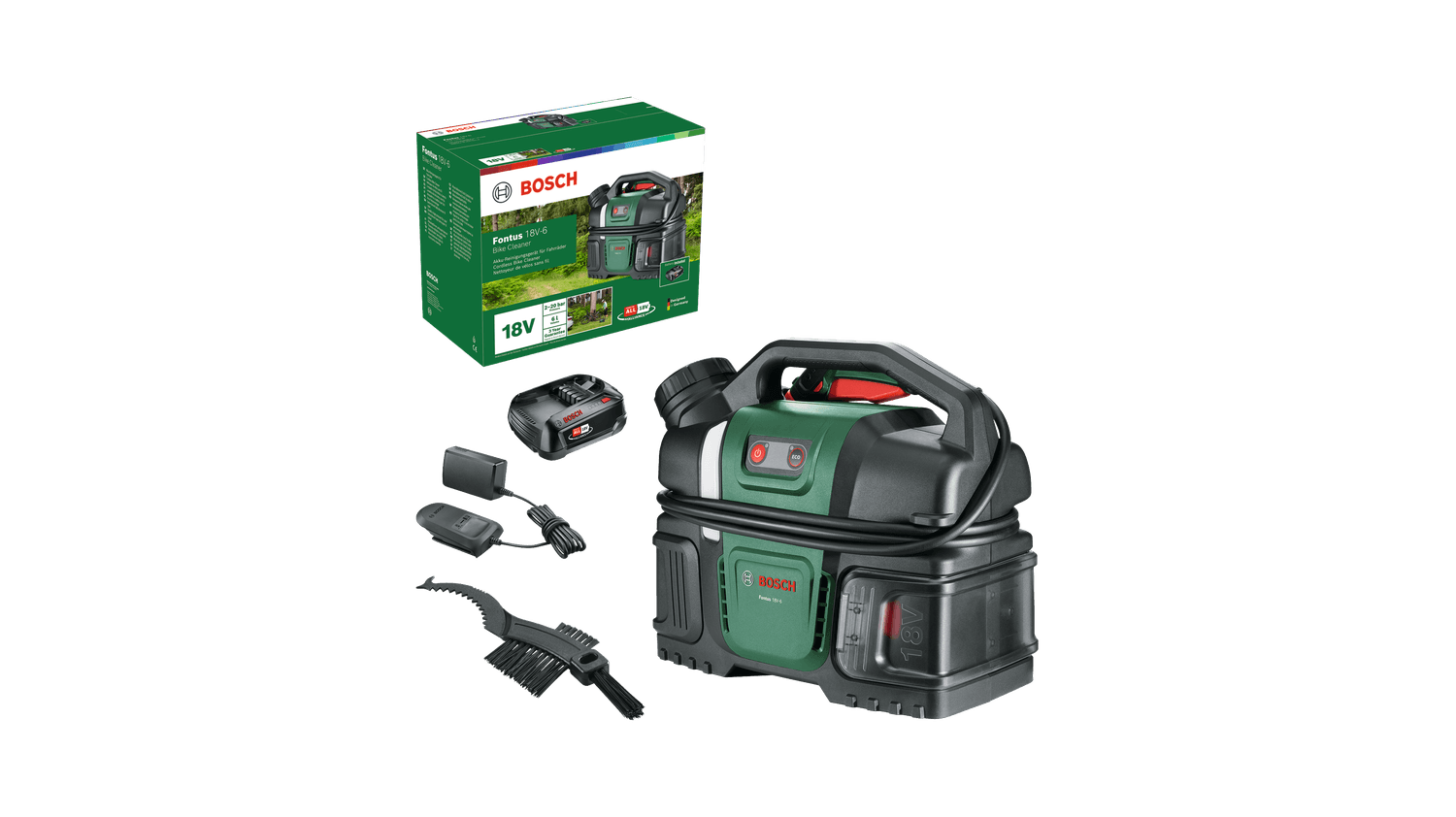 Fontus 18V-6 Bisiklet Temizleme Ürünleri - 1 x 2,0 Ah akü | şarj cihazı
