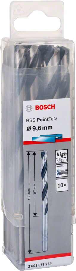 Bosch - HSS-PointeQ Metal Matkap Ucu 9,6 mm 10'lu