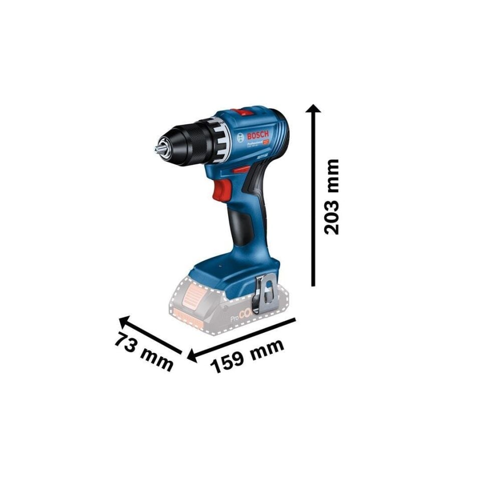Bosch Professional GSB 18V-45 + GWS 18V-8 + GBH 18V-22 3x18V 4.0Ah Akülü Kombo Kit