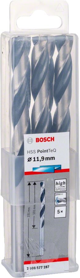 Bosch - HSS-PointeQ Metal Matkap Ucu 11,9 mm 5'li