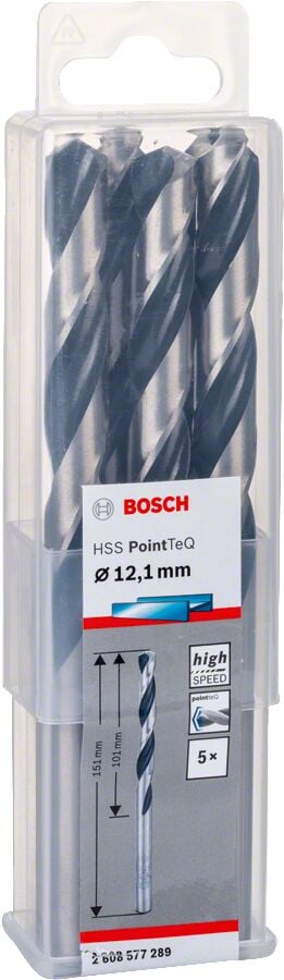 Bosch - HSS-PointeQ Metal Matkap Ucu 12,1 mm 5'li