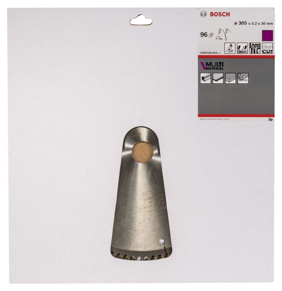 Bosch - Standard for Serisi Çoklu Malzeme için Daire Testere Bıçağı 305*30 mm 96 Diş