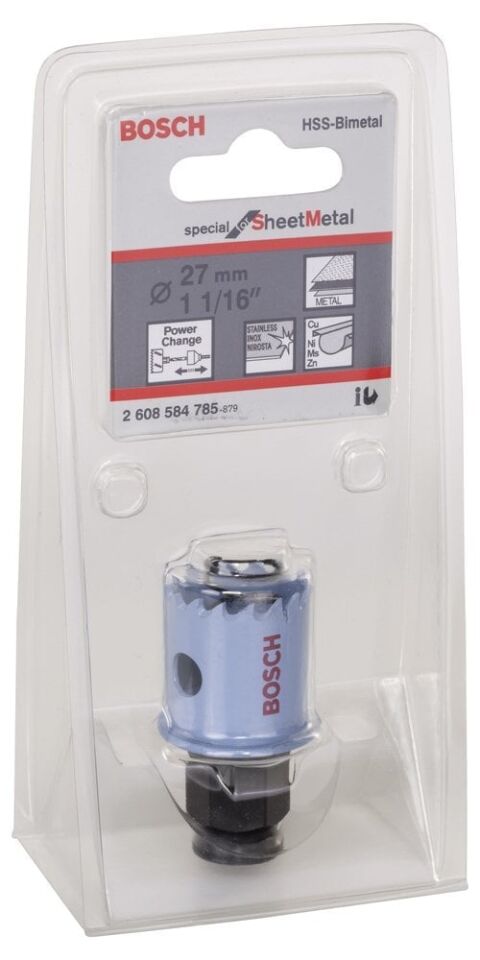 Bosch - Special Serisi Metal Ve Inox Malzemeler için Delik Açma Testeresi (Panç) 27 mm