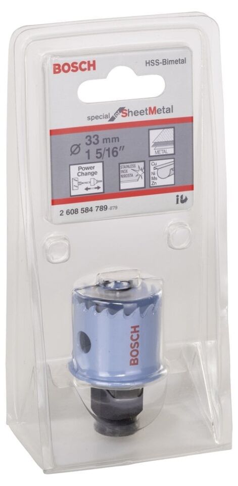 Bosch - Special Serisi Metal Ve Inox Malzemeler için Delik Açma Testeresi (Panç) 33 mm