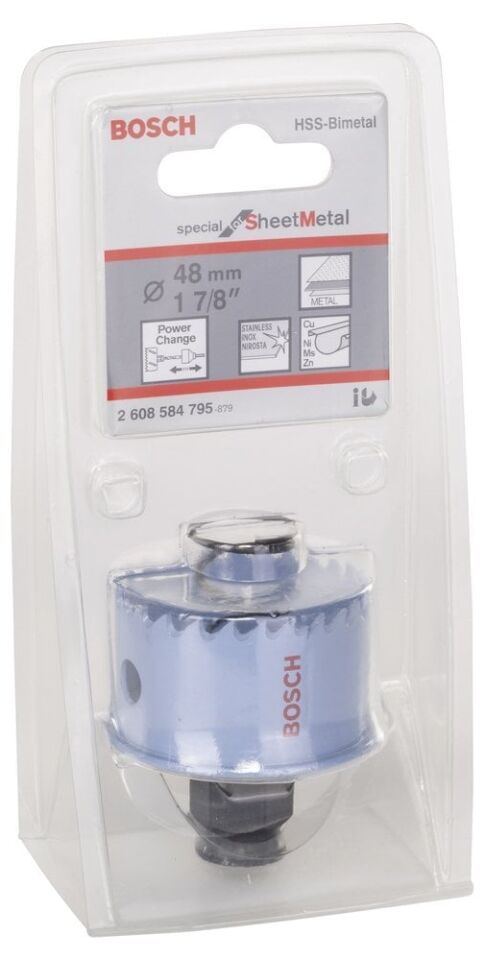 Bosch - Special Serisi Metal Ve Inox Malzemeler için Delik Açma Testeresi (Panç) 48 mm